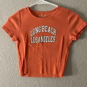Thrifted Long Beach Crop Top